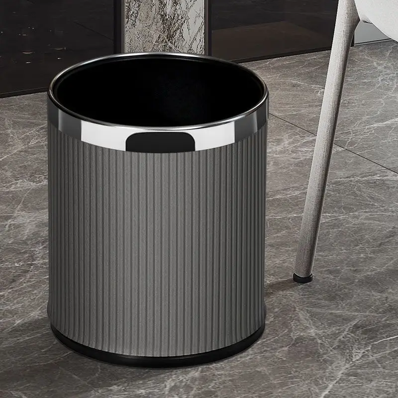 Creative Decoration Leather Waste Bins Double Layer Luxurious Hotel Restaurant Office Commercial Toilet Living Room Dustbin Tool
Creative Decoration Leather Waste Bins Double Layer Luxurious Hotel Restaurant Office Commercial Toilet Living Room Dustbin Tool