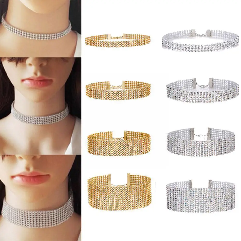 Women Bundle Neck Element Necklace Extra Wide Full Crystal Jewelry Choker Diamante Rhinestone Collar Wedding Accessories E4G0
Women Bundle Neck Element Necklace Extra Wide Full Crystal Jewelry Choker Diamante Rhinestone Collar Wedding Accessories E4G0