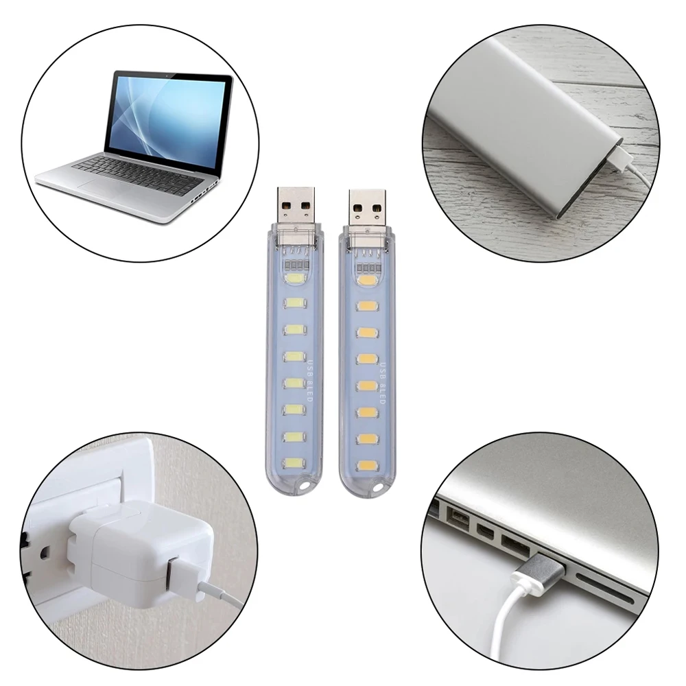 Портативная тёплая Белая Мини-USB фонарь, 8 светодиодов, 5 В, USB-фонарь для чтения
Портативная тёплая Белая Мини-USB фонарь, 8 светодиодов, 5 В, USB-фонарь для чтения