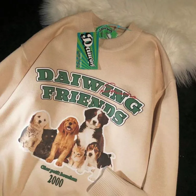 Animal Dog Printing Large Size Sweatshirt Women Autumn Thin Korean Version Loose Long Sleeve Top Schoolgirl Hoodies Japanese Top
Animal Dog Printing Large Size Sweatshirt Women Autumn Thin Korean Version Loose Long Sleeve Top Schoolgirl Hoodies Japanese Top