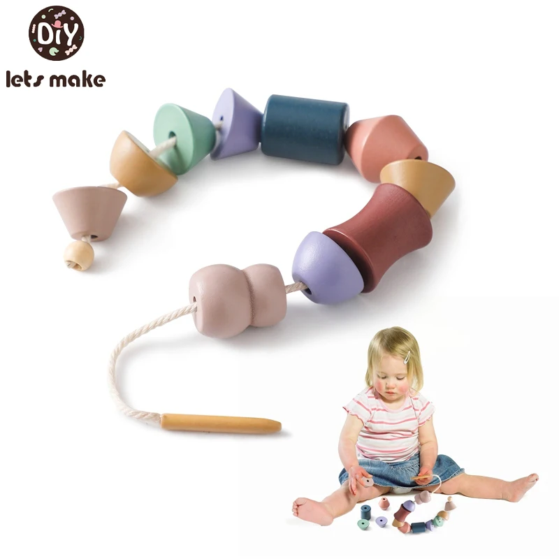 Baby Wooden Threading Beads Toys Colored Blocks Cartoon Animals Shaped String Threading Lacing Montessori Toy For Children Gift 
Baby Wooden Threading Beads Toys Colored Blocks Cartoon Animals Shaped String Threading Lacing Montessori Toy For Children Gift