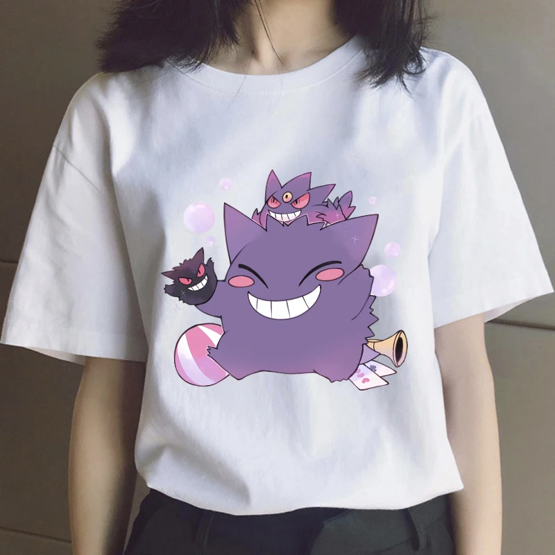 Pokemon Gengar T-shirt Tops Cartoons Kawaii Anime Manga Women Fashion Casual Clothes Urbano Unisex Harajuku Femme Male Tee Shirt
Pokemon Gengar T-shirt Tops Cartoons Kawaii Anime Manga Women Fashion Casual Clothes Urbano Unisex Harajuku Femme Male Tee Shirt