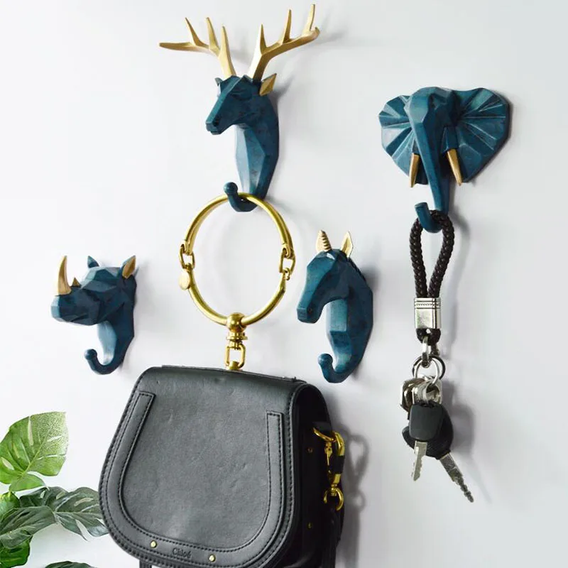 Nordic Animal Hanging Coat Hook Wall Punch-free Deer Head Key Hanger Home Storage Wall Hanger Coat Hooks for Wall
Nordic Animal Hanging Coat Hook Wall Punch-free Deer Head Key Hanger Home Storage Wall Hanger Coat Hooks for Wall