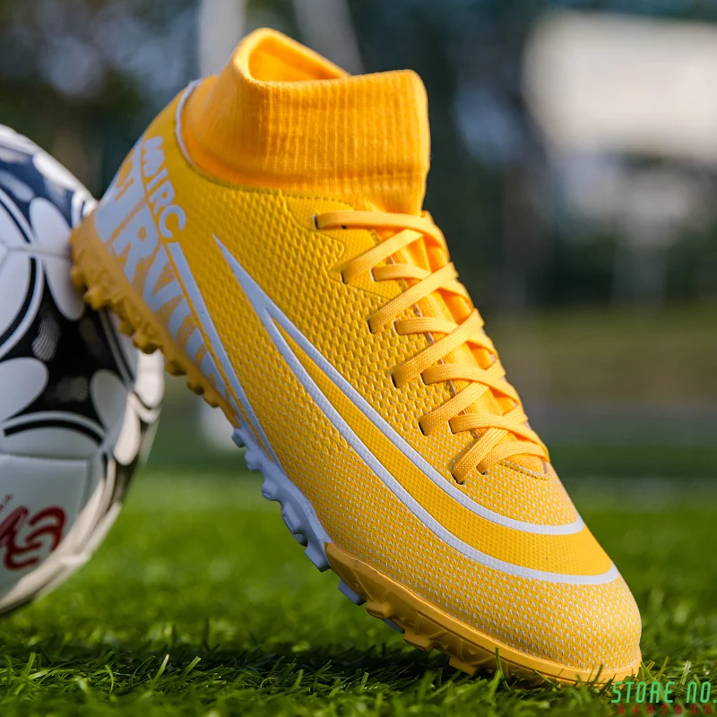 Men Kids Football Boots Turf Soccer Shoes Cleats Training High Top Ankle Sport Sneakers Quality AG TF Indoor 2021 New Size 35-45
Men Kids Football Boots Turf Soccer Shoes Cleats Training High Top Ankle Sport Sneakers Quality AG TF Indoor 2021 New Size 35-45