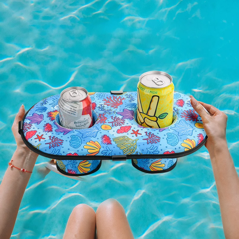 2 Holes Pool Floating Cup Coasters Creative Coral Printed Diving Cloth Float Drinks Bottle Tray Swimming Pool Drinks Holder
2 Holes Pool Floating Cup Coasters Creative Coral Printed Diving Cloth Float Drinks Bottle Tray Swimming Pool Drinks Holder