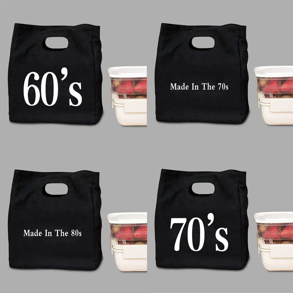 Lunch Box Portable Insulated Functional Years Pattern Cooler Canvas Lunch Bag Functional Thermal Food Picnic Bag for Women Kids
Lunch Box Portable Insulated Functional Years Pattern Cooler Canvas Lunch Bag Functional Thermal Food Picnic Bag for Women Kids