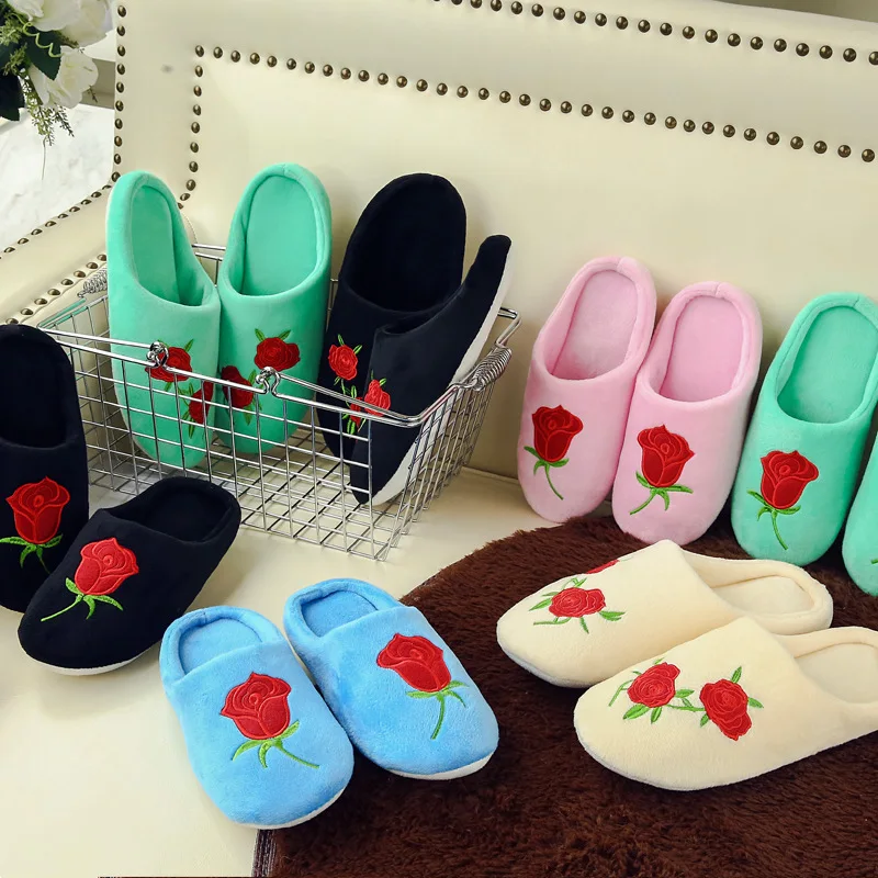 New Rose Soft Plush Cotton Cute Slippers Shoes Couple Unisex Emborider Floor Indoor Home Furry Slippers Women Shoes for Bedroom
New Rose Soft Plush Cotton Cute Slippers Shoes Couple Unisex Emborider Floor Indoor Home Furry Slippers Women Shoes for Bedroom