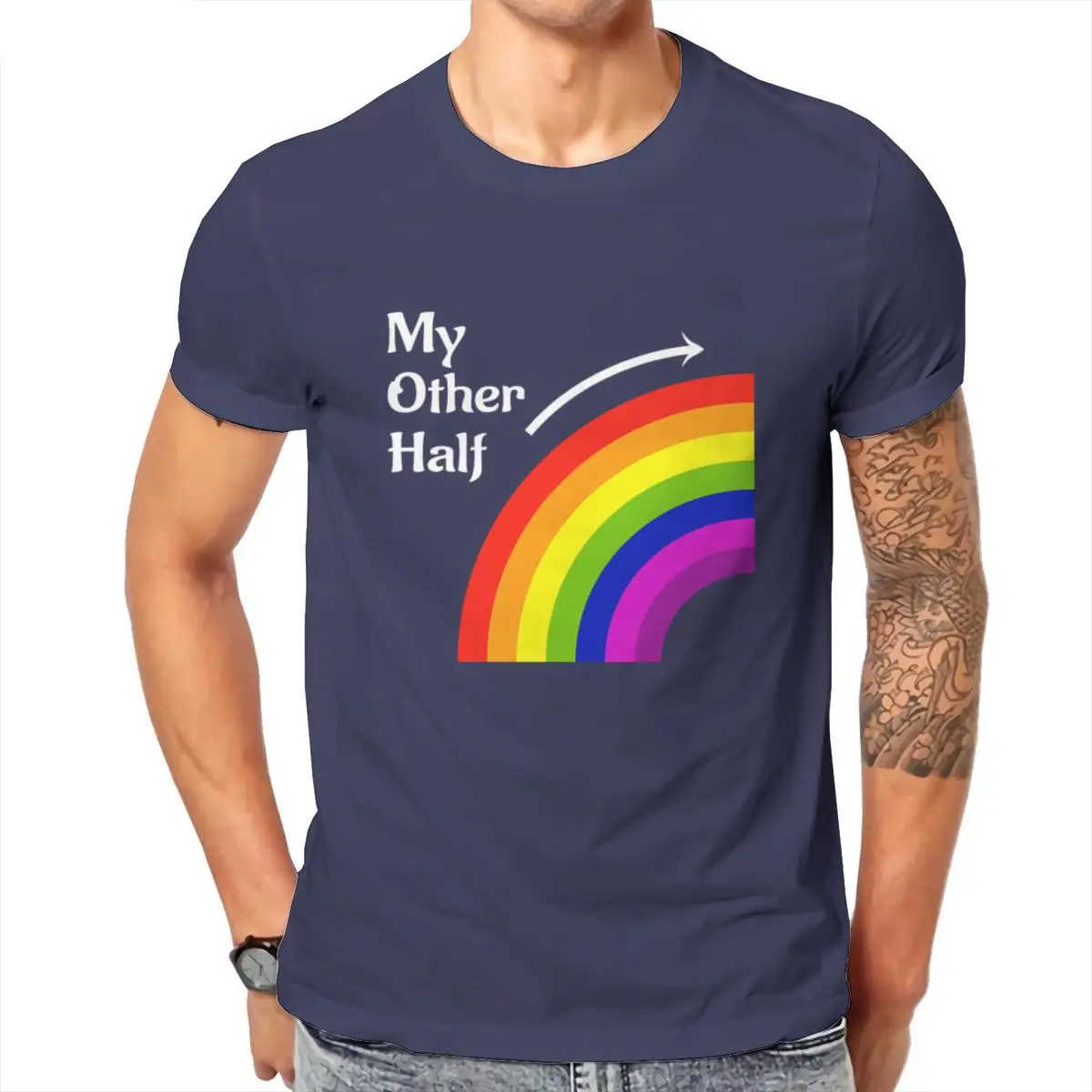 Wholesale My Other Half Rainbow Right Matching T Shirt Unisex Super Soft T-Shirt Fashion Games Short Sleeve Aesthetic 103362
Wholesale My Other Half Rainbow Right Matching T Shirt Unisex Super Soft T-Shirt Fashion Games Short Sleeve Aesthetic 103362