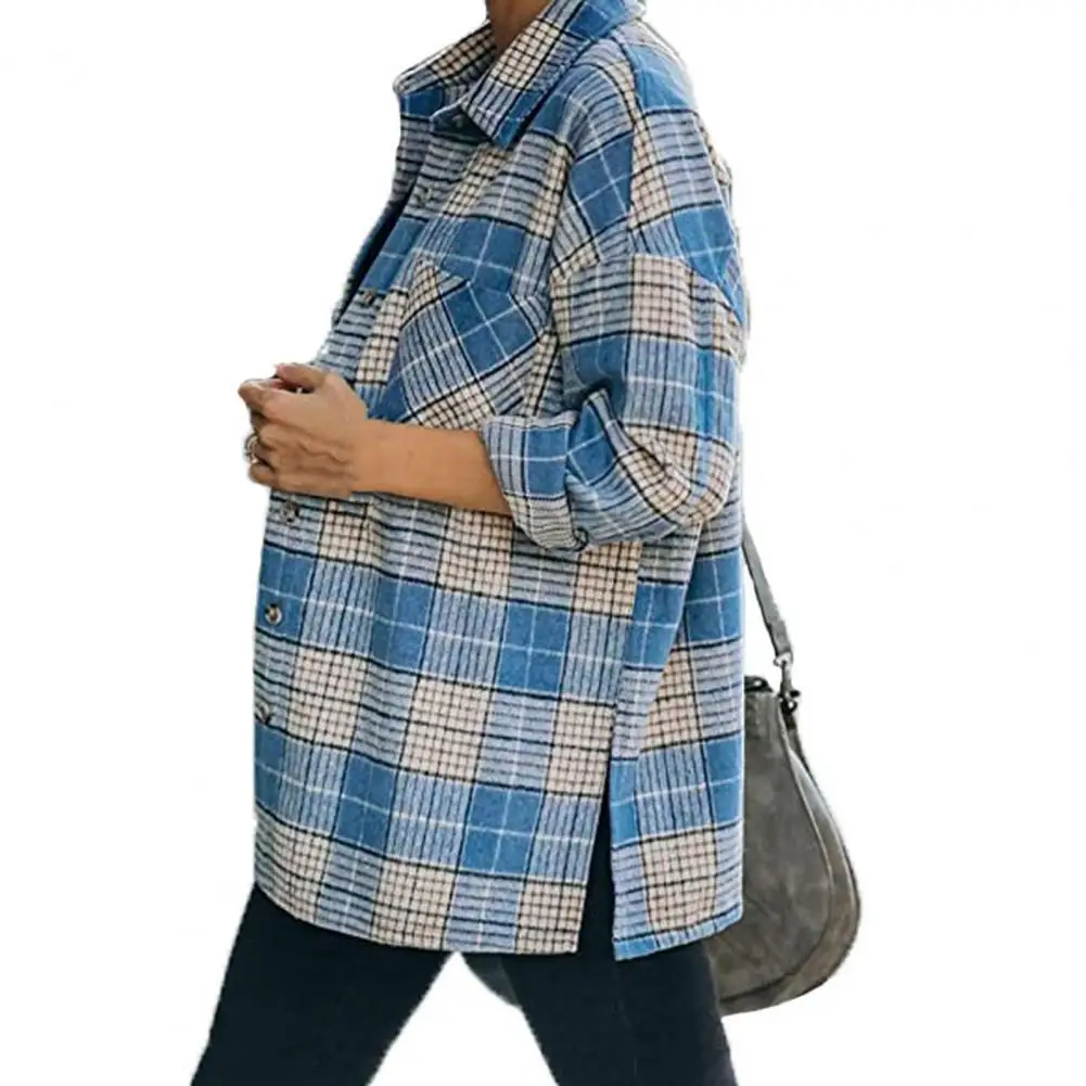 Chic Autumn Shirt Loose Type Cardigan Lapel Split Lady Jacket Autumn Coat Women Coat
Chic Autumn Shirt Loose Type Cardigan Lapel Split Lady Jacket Autumn Coat Women Coat
