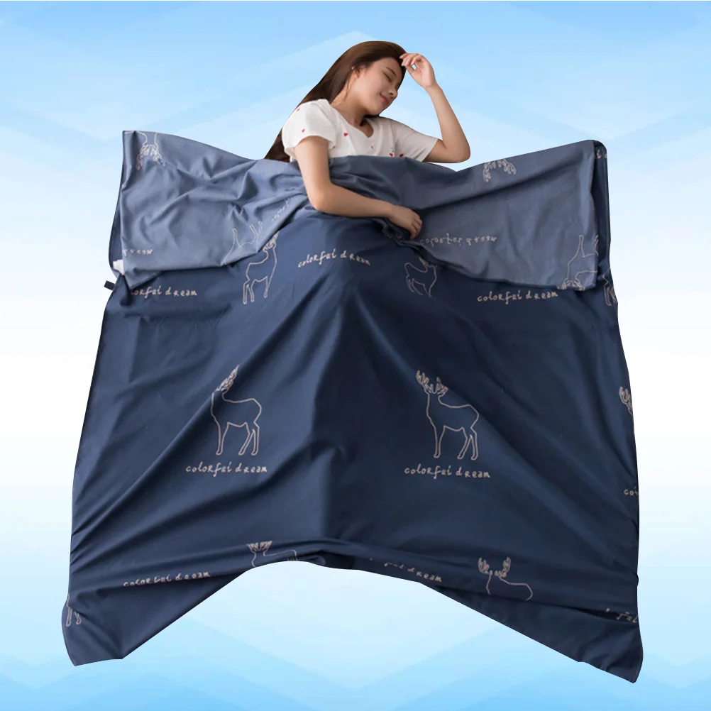 Sleeping Bag Washed Cotton Hotel Portable Double Travel Sheet Hotel Across Dirty Sleeping Bag Liner Lightweight Sleep Sack(Dark
Sleeping Bag Washed Cotton Hotel Portable Double Travel Sheet Hotel Across Dirty Sleeping Bag Liner Lightweight Sleep Sack(Dark
