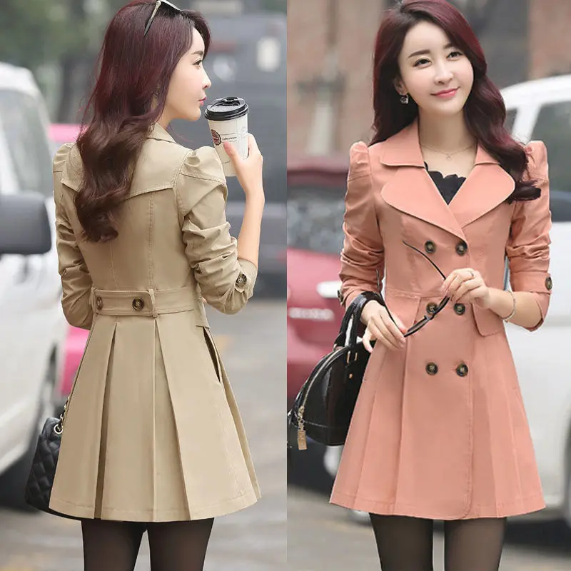 Spring Autumn Trench Coat Women's Mid-Length Spring New Coat Korean Style Women's Coat Long coat women
Spring Autumn Trench Coat Women's Mid-Length Spring New Coat Korean Style Women's Coat Long coat women