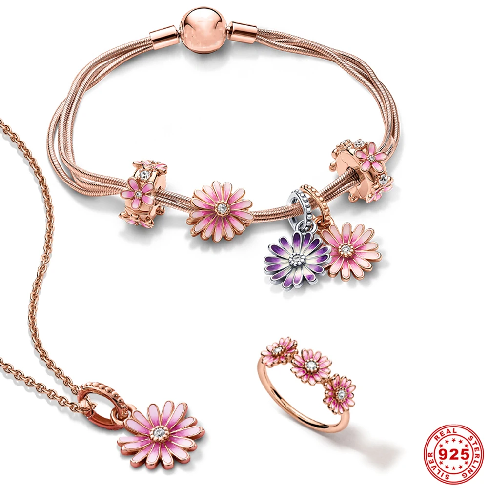 2022 Pansy Pink Daisy Flower S925 Silver Color Multiple Snake Bone Bracelet For Women Jewelry Fit Original Charms
2022 Pansy Pink Daisy Flower S925 Silver Color Multiple Snake Bone Bracelet For Women Jewelry Fit Original Charms