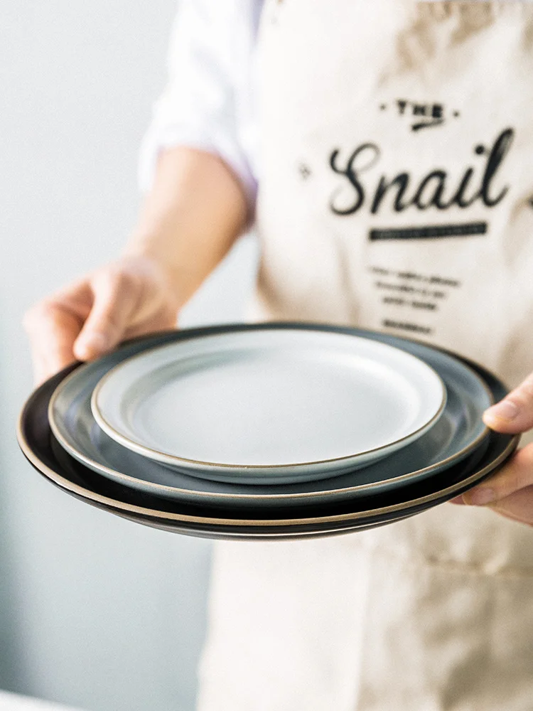 Tableware plate dish set ceramic plate family Nordic steak plate Western salad plate bone plate
Tableware plate dish set ceramic plate family Nordic steak plate Western salad plate bone plate