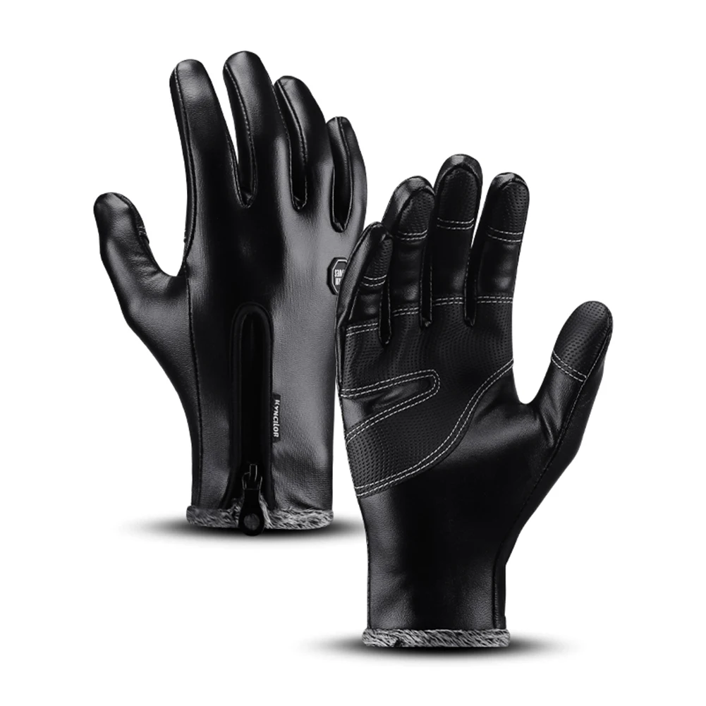 Unisex Winter Gloves PU Leather Fleece Outdoor Ski Sports Running Cycling Touchscreen Gloves Waterproof Windproof Mittens
Unisex Winter Gloves PU Leather Fleece Outdoor Ski Sports Running Cycling Touchscreen Gloves Waterproof Windproof Mittens