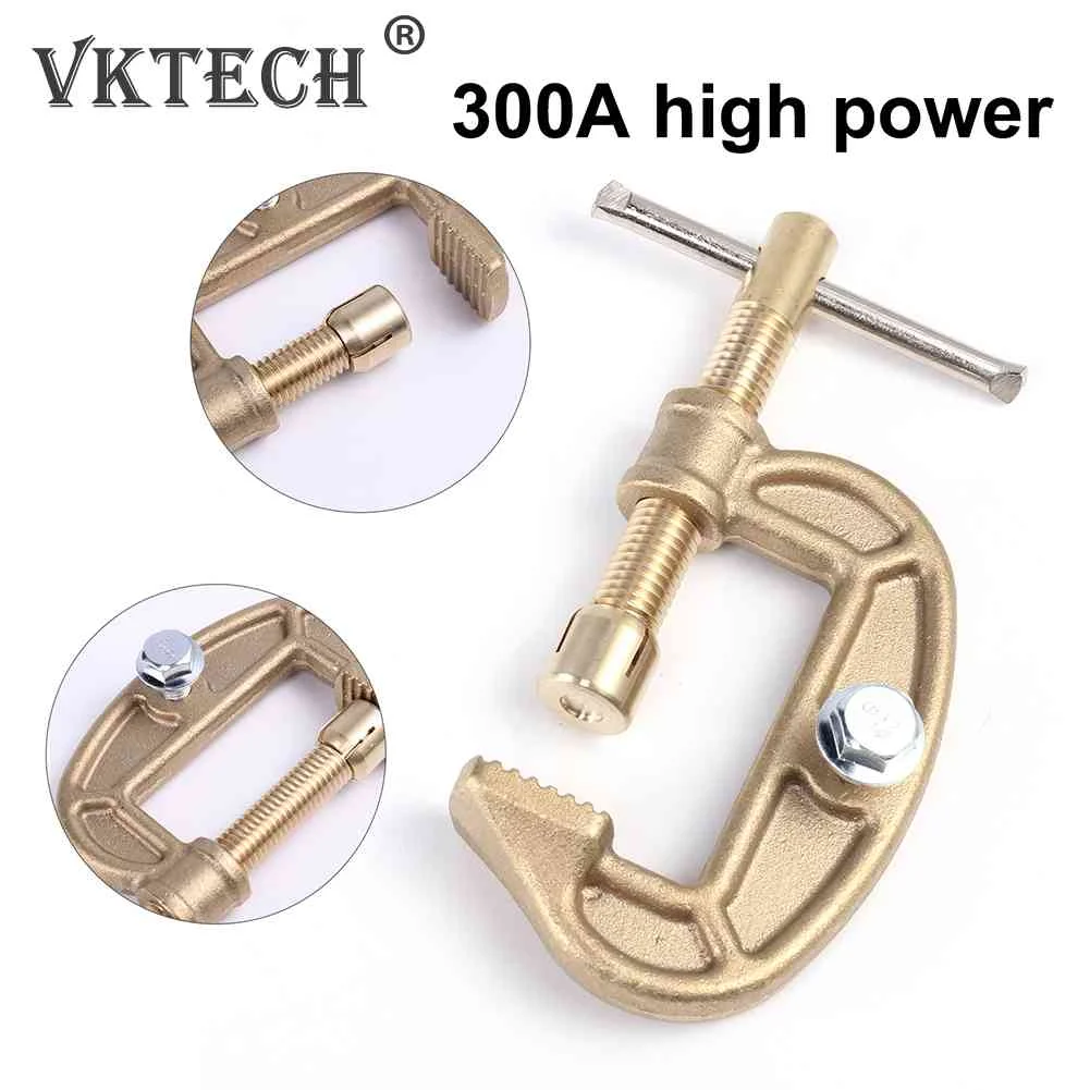 300A Welding Electrode Holder High Power Brass Grounding Work Clamp Replacement Ground Earth Clamp for Argon Arc Welding Machine
300A Welding Electrode Holder High Power Brass Grounding Work Clamp Replacement Ground Earth Clamp for Argon Arc Welding Machine
