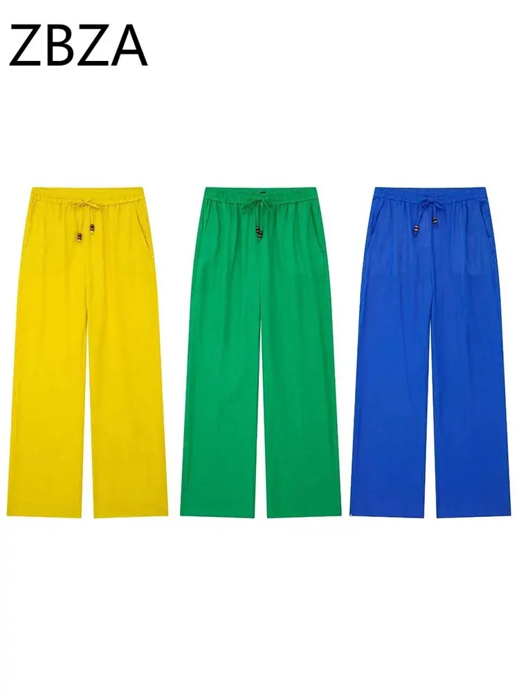 ZBZA 2023 Pants Women Drawstring Elastic Waist Baggy Pants Woman Casual Summer Women's Pants Y2k Streetwear Wide Leg Trousers
ZBZA 2023 Pants Women Drawstring Elastic Waist Baggy Pants Woman Casual Summer Women's Pants Y2k Streetwear Wide Leg Trousers