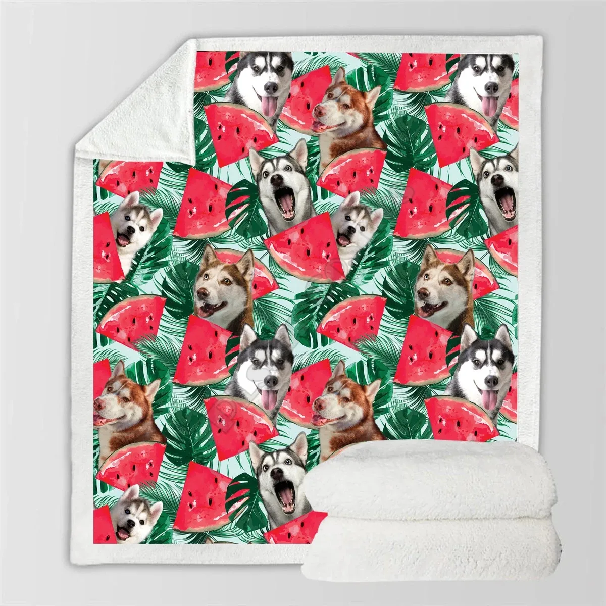 Husky Colorful Fleece Blanket 3D printed Wearable Blanket Adults/kids Fleece Blanket
Husky Colorful Fleece Blanket 3D printed Wearable Blanket Adults/kids Fleece Blanket