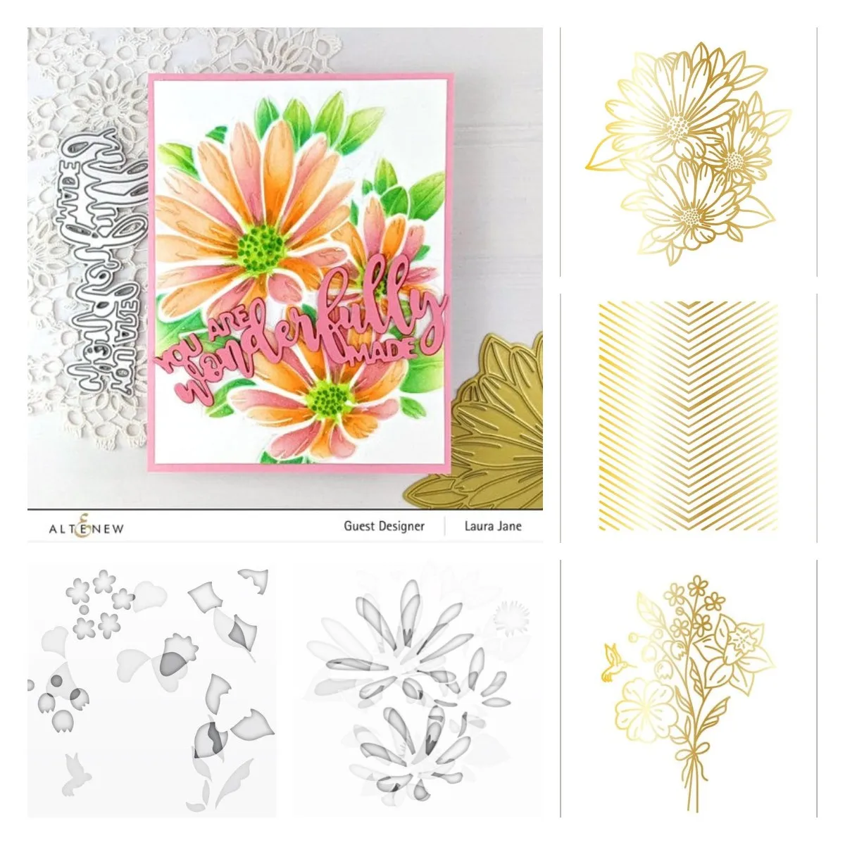 Chevron Background Vibrant Florals Hot Foil Plate & Stencil Bundle Decoration For Scrapbooking Craft Diy Album Template Decor
Chevron Background Vibrant Florals Hot Foil Plate & Stencil Bundle Decoration For Scrapbooking Craft Diy Album Template Decor