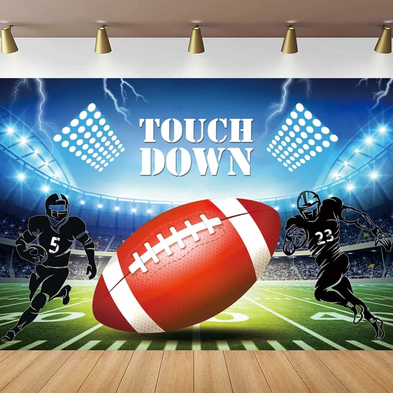 Football Party Photography Backdrop Tablecloth Touchdown Football Party Decoration Banner Boys Sports Themed Background Props
Football Party Photography Backdrop Tablecloth Touchdown Football Party Decoration Banner Boys Sports Themed Background Props