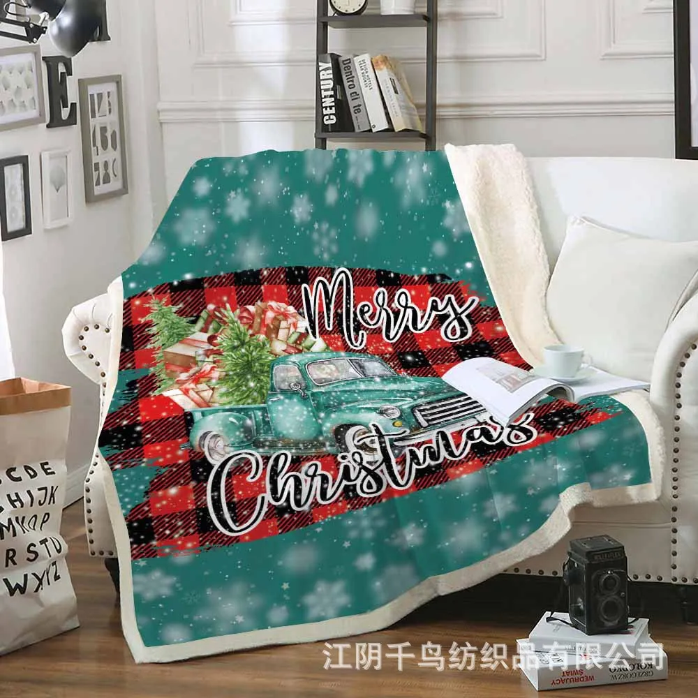 150X200CM Anime Cartoon Merry Christmas 3D printing Double layer thickening Flannel Sofa blanket friend kids Christmas gifts
150X200CM Anime Cartoon Merry Christmas 3D printing Double layer thickening Flannel Sofa blanket friend kids Christmas gifts