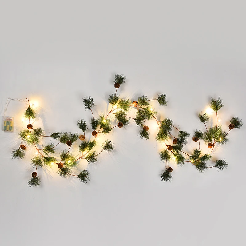 Christmas Tree Pine Cone Vine With Bell Decorative,Holiday Led Light String Powered By AA Battery,Christmas/New Year Decoration
Christmas Tree Pine Cone Vine With Bell Decorative,Holiday Led Light String Powered By AA Battery,Christmas/New Year Decoration