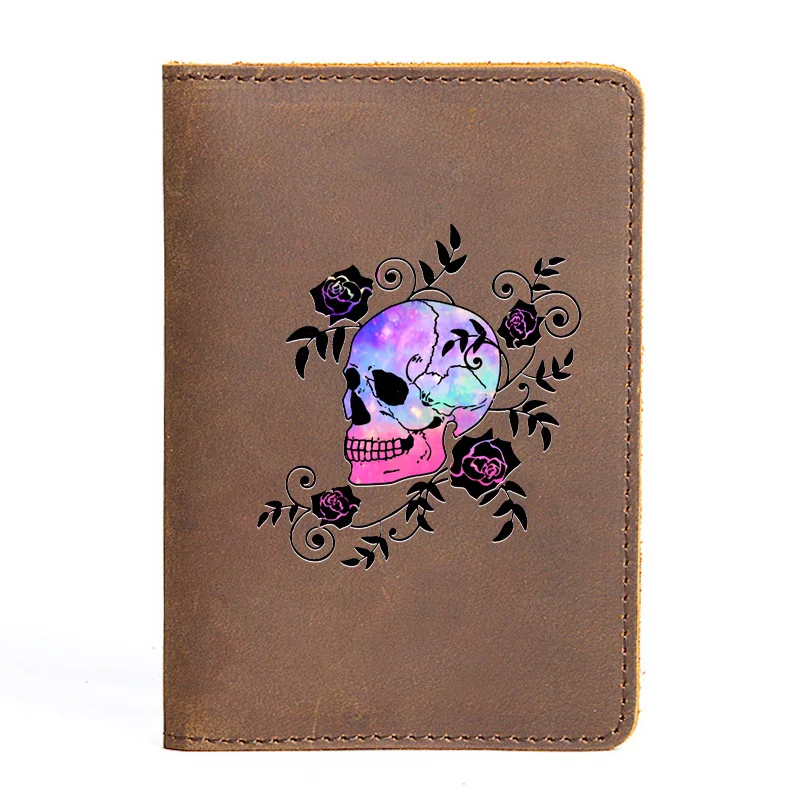 Genuine Leather Passport Cover Rose Vine Skull Printing Vintage Men Women Slim ID Card Holder Pocket Case Travel Wallet
Genuine Leather Passport Cover Rose Vine Skull Printing Vintage Men Women Slim ID Card Holder Pocket Case Travel Wallet