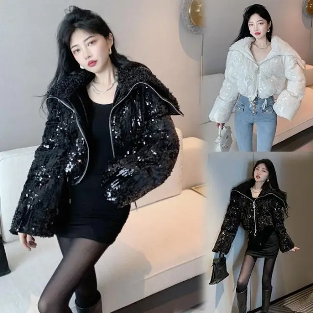 Warm Puffer Parkas Jackets Solid Color Short Party Clothing Winter Warm Long Sleeve Zipper Padded Outwear Down for Women V32
Warm Puffer Parkas Jackets Solid Color Short Party Clothing Winter Warm Long Sleeve Zipper Padded Outwear Down for Women V32