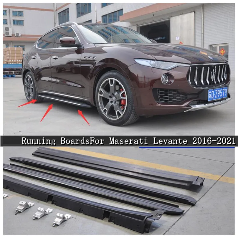 High Quality Aluminum Alloy Running Boards Side Step Bar Pedals Fits For Maserati Levante 2016 2017 2018 2019 2020 2021
High Quality Aluminum Alloy Running Boards Side Step Bar Pedals Fits For Maserati Levante 2016 2017 2018 2019 2020 2021
