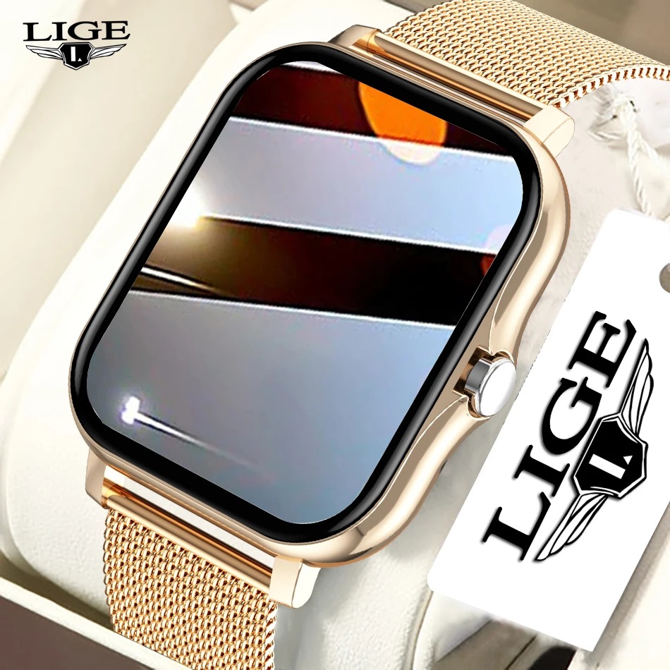 LIGE Full Touch Sport Smart Watch Women Heart Rate Fitness Tracker Bluetooth call Smartwatch wristwatch For Android Smartwatch
LIGE Full Touch Sport Smart Watch Women Heart Rate Fitness Tracker Bluetooth call Smartwatch wristwatch For Android Smartwatch