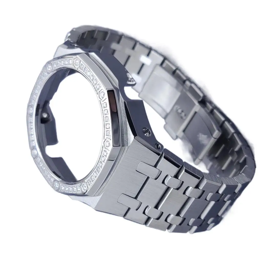 Комплект GA2100 3rd Casioak Mod, чехол для часов с винтами, ремешок для часов, сделай сам, нержавеющая сталь для фото/2110, полностью металлический Безел...
Комплект GA2100 3rd Casioak Mod, чехол для часов с винтами, ремешок для часов, сделай сам, нержавеющая сталь для фото/2110, полностью металлический Безел...