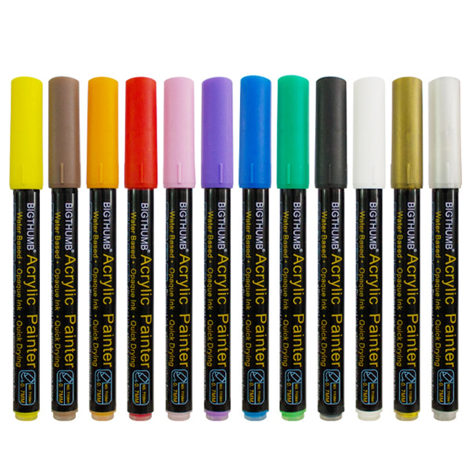 12 Colors Acrylic Paint Pens Classic Colors Waterproof Paint Markers For Art Craft Painting Supplies Versatile & Odorless Use On
12 Colors Acrylic Paint Pens Classic Colors Waterproof Paint Markers For Art Craft Painting Supplies Versatile & Odorless Use On