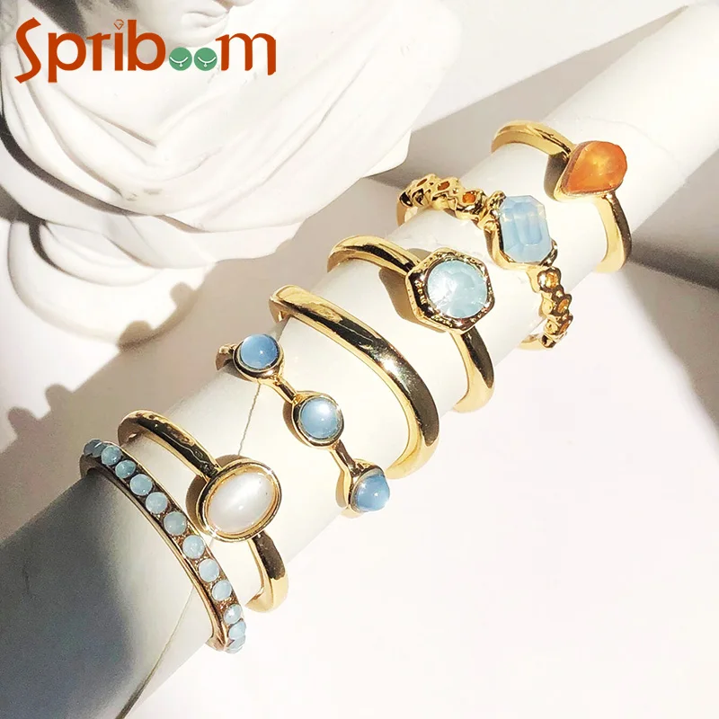 7Pcs/set Colorful Stone Rings Set for Women Girls Geometric Square Round Index Finger Joint Ring Trendy Jewelry Accessories Gift
7Pcs/set Colorful Stone Rings Set for Women Girls Geometric Square Round Index Finger Joint Ring Trendy Jewelry Accessories Gift