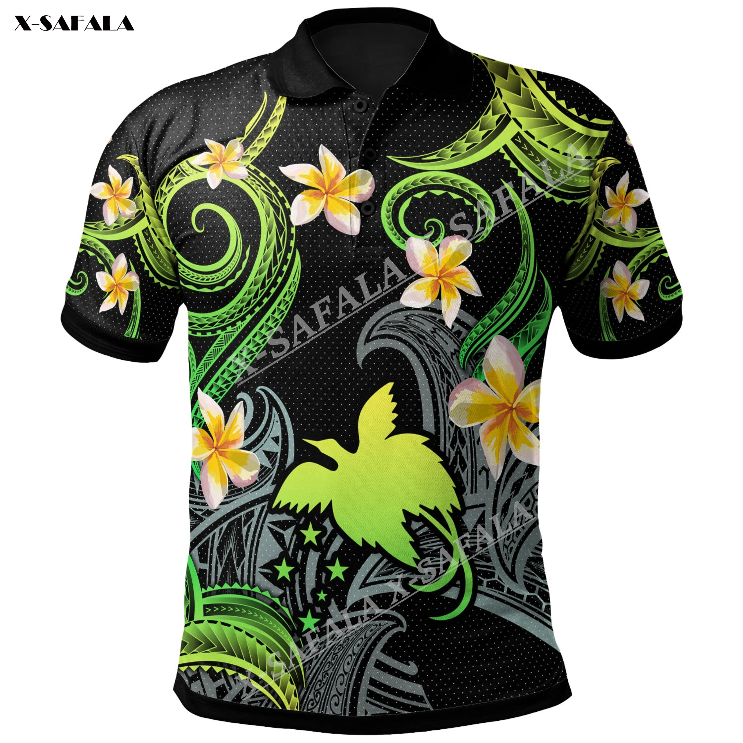 Papua New Guinea Polynesian Waves Plumeria Flowers 3D Print Polo Shirts Men Collar Short Sleeve StreetWear Casual Top Summer
Papua New Guinea Polynesian Waves Plumeria Flowers 3D Print Polo Shirts Men Collar Short Sleeve StreetWear Casual Top Summer