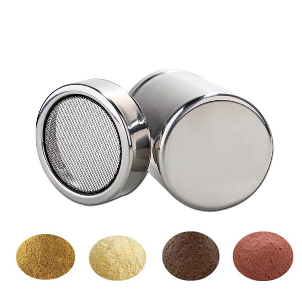 HOT Stainless Steel Chocolate Shaker Cocoa Flour Icing Sugar Powder Coffee Sifter Lid Shaker Cooking Tools Coffee Accessories
HOT Stainless Steel Chocolate Shaker Cocoa Flour Icing Sugar Powder Coffee Sifter Lid Shaker Cooking Tools Coffee Accessories