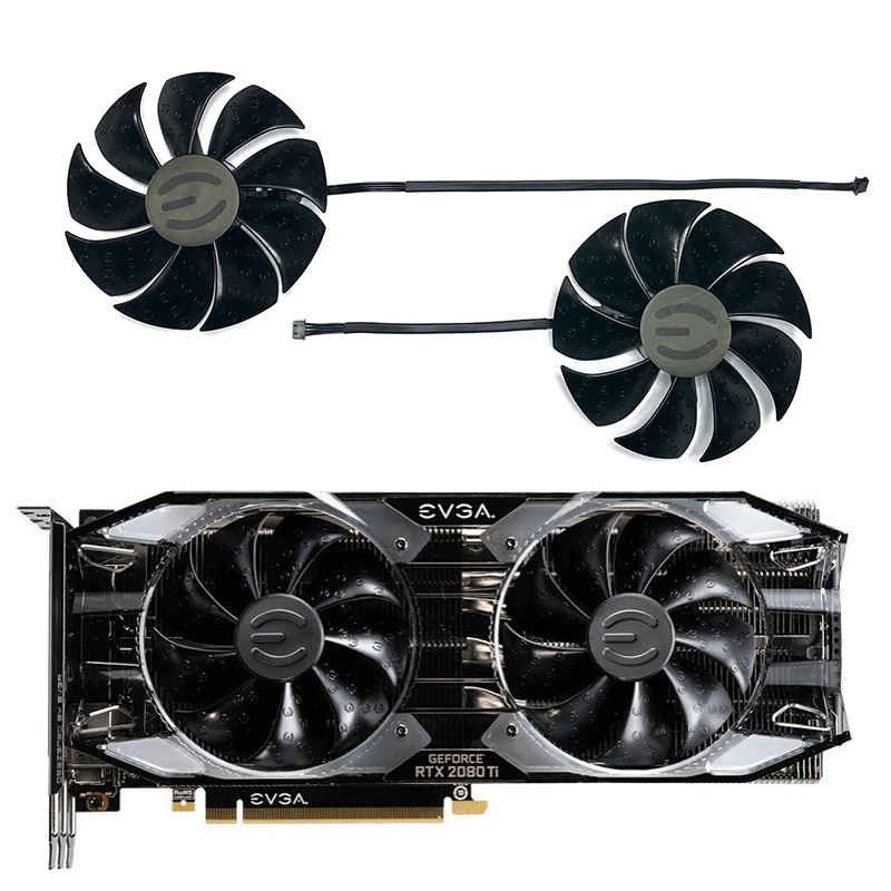 EVGA RTX 2080Ti Cooling Fan Replacement PLA09215S12H 87mm 0.55A 4Pin EVGA RTX 2060 2070 2080 2080Ti Graphics Card Cooling Fan 
EVGA RTX 2080Ti Cooling Fan Replacement PLA09215S12H 87mm 0.55A 4Pin EVGA RTX 2060 2070 2080 2080Ti Graphics Card Cooling Fan