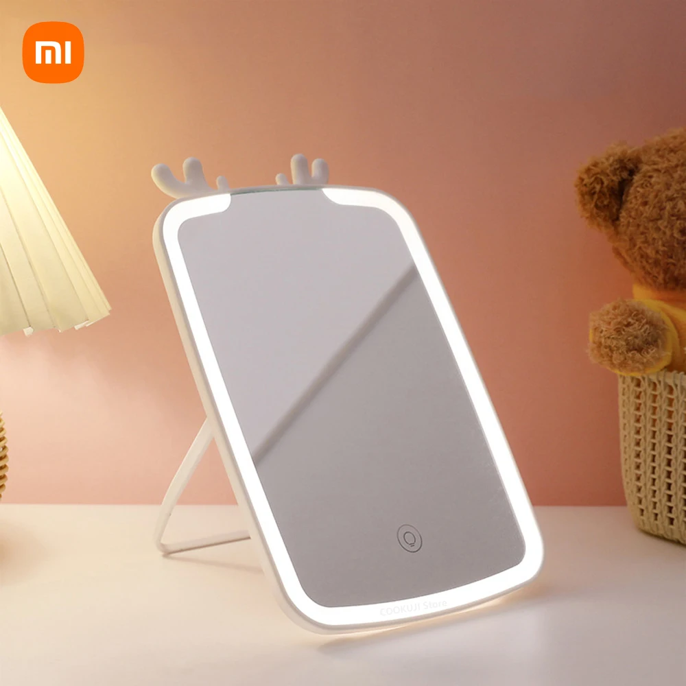 Youpin LED Makeup Mirror Touch Screen Vanity Mirrors USB Charging Cosmetic Mirror 3 Brightness Desktop Mirror for Bedroom Travel
Youpin LED Makeup Mirror Touch Screen Vanity Mirrors USB Charging Cosmetic Mirror 3 Brightness Desktop Mirror for Bedroom Travel