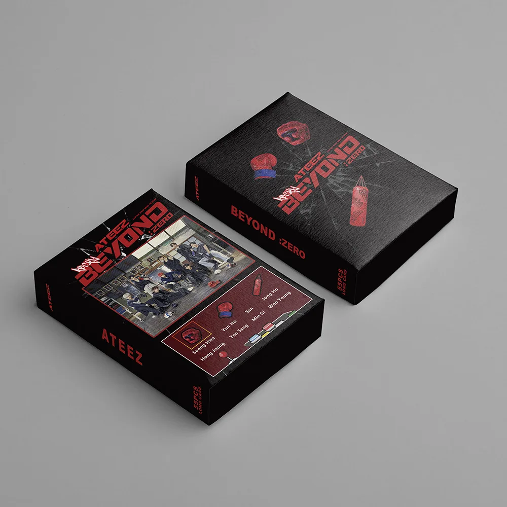 KPOP ATEEZ BEYOND Album Boxed 55Pcs/Set Photocards Double-Sided LOMO Cards WooYoung JongHo YunHo Fans Collections
KPOP ATEEZ BEYOND Album Boxed 55Pcs/Set Photocards Double-Sided LOMO Cards WooYoung JongHo YunHo Fans Collections
