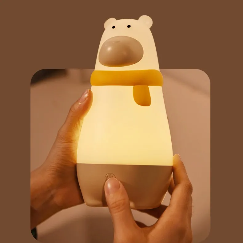 Creative Bear Bear Night Lights Rechargeable Cartoon Bear Table Lamp For Children's Room Creative Table Light Cute Bedside Lamp
Creative Bear Bear Night Lights Rechargeable Cartoon Bear Table Lamp For Children's Room Creative Table Light Cute Bedside Lamp