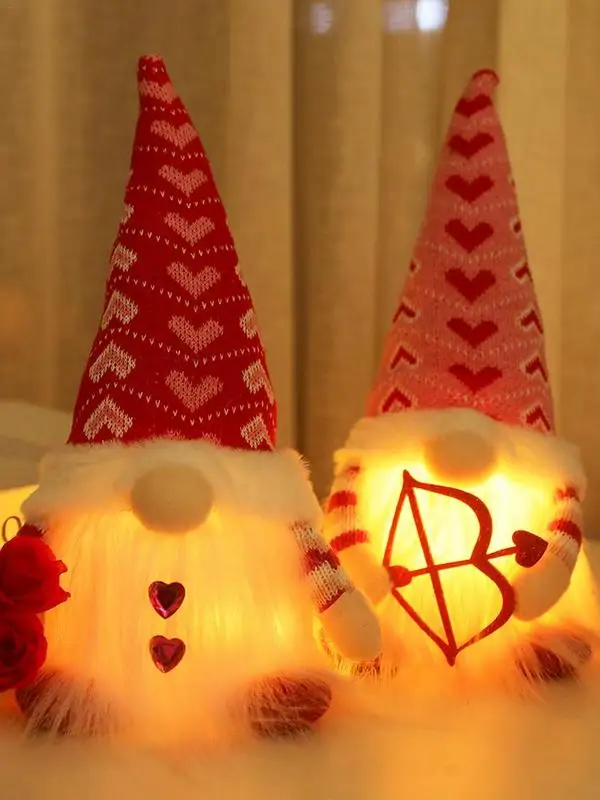Valentine's Day Faceless Gnomes Doll Valentine's Day Couple Plush Faceless Gnomes Doll With Led Light Decorations For Girlfriend
Valentine's Day Faceless Gnomes Doll Valentine's Day Couple Plush Faceless Gnomes Doll With Led Light Decorations For Girlfriend