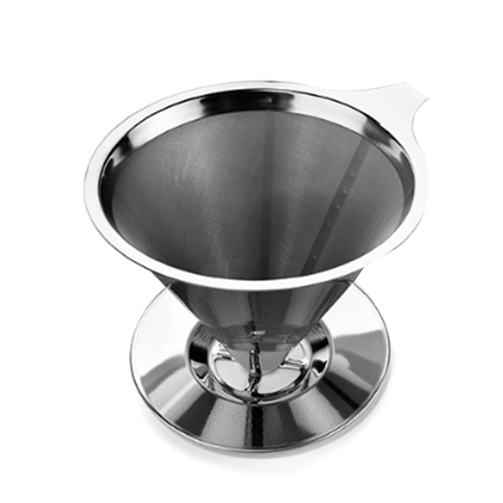Reusable 304 Stainless Steel Coffee Filter Holder Pour over Coffees Dripper Mesh Coffee Tea Filter Basket Tools
Reusable 304 Stainless Steel Coffee Filter Holder Pour over Coffees Dripper Mesh Coffee Tea Filter Basket Tools