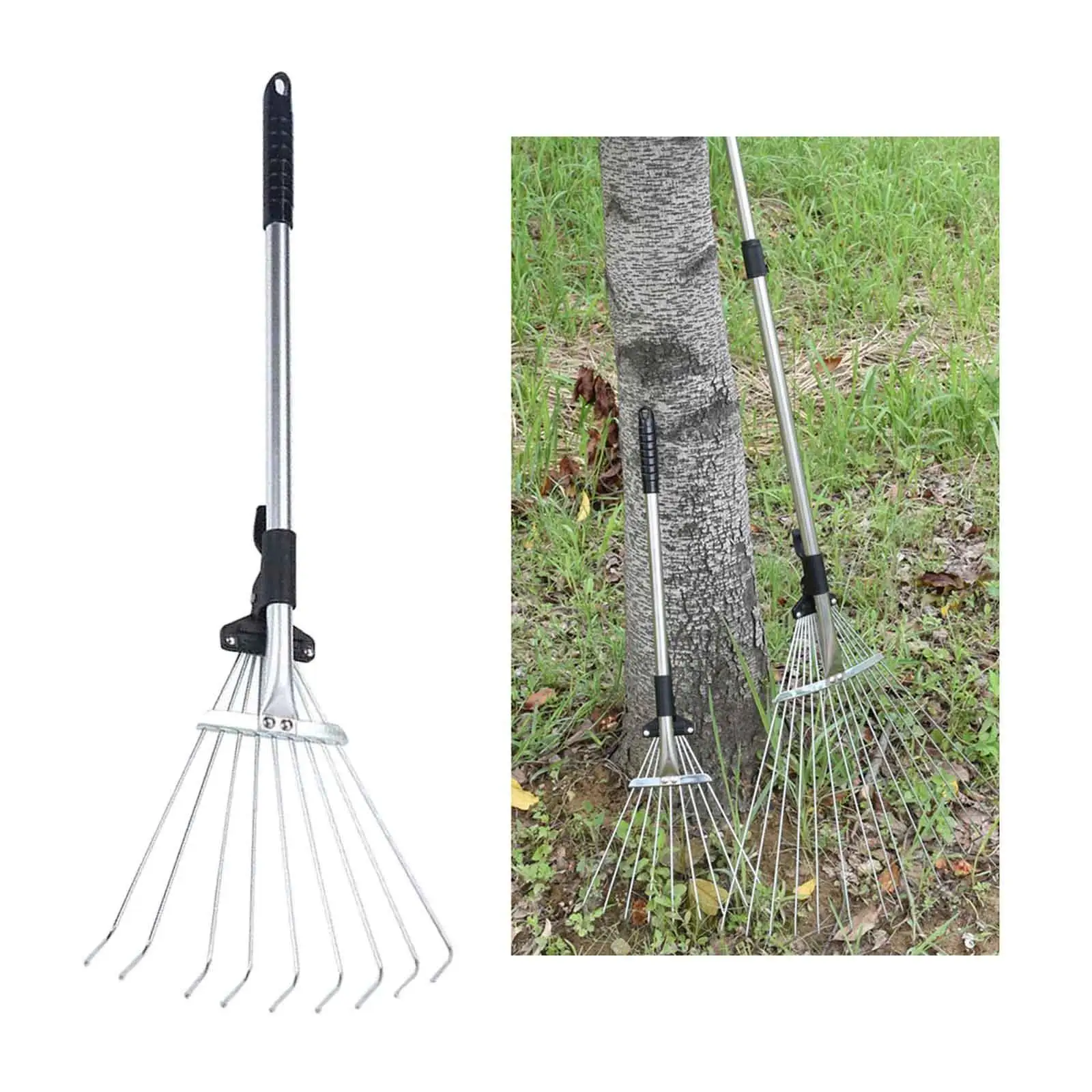 Garden Leaf Rake Collect Loose Debris Adjustable Versatile Expandable Collapsible for Lawn Maintenance Window Wells Flower Beds
Garden Leaf Rake Collect Loose Debris Adjustable Versatile Expandable Collapsible for Lawn Maintenance Window Wells Flower Beds