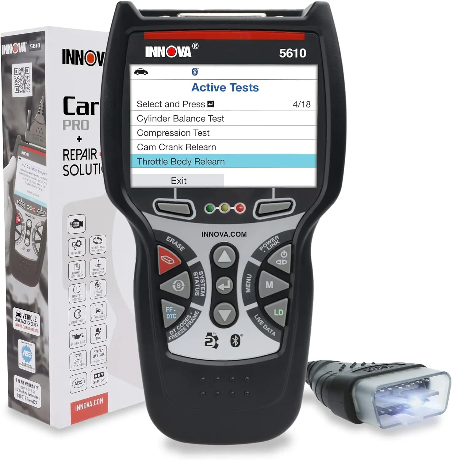 5610 OBD2 Bidirectional Scan - Vehicle Code Scanner and Reader - Troubleshoot OEM Codes - Clear Check Engine Light - 7 x 3.75 x
5610 OBD2 Bidirectional Scan - Vehicle Code Scanner and Reader - Troubleshoot OEM Codes - Clear Check Engine Light - 7 x 3.75 x