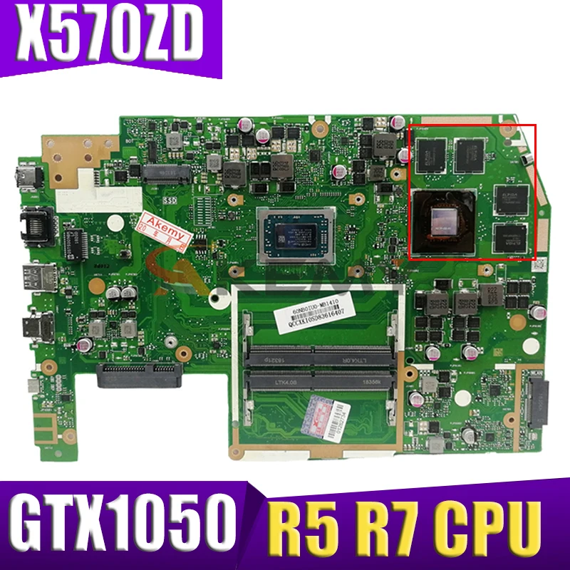 Notebook X570 Mainboard For ASUS TUF YX570ZD YX570DD X570D X570DD X570ZD X570Z Laptop Motherboard AMD Ryzen R5 R7 GTX1050
Notebook X570 Mainboard For ASUS TUF YX570ZD YX570DD X570D X570DD X570ZD X570Z Laptop Motherboard AMD Ryzen R5 R7 GTX1050