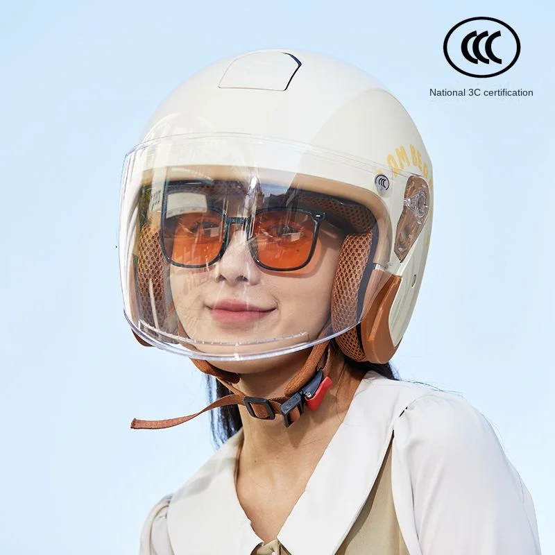 Helmet - Open Face Helmets for Motorcycles Scooter Summer Board Safety Cap Motorized Kick With Double Lenses
Helmet - Open Face Helmets for Motorcycles Scooter Summer Board Safety Cap Motorized Kick With Double Lenses