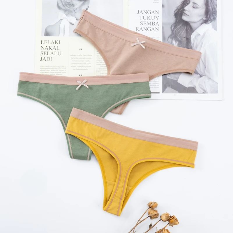 Women's Underpants Sexy Lingerie Cotton G-String Comfortable T Back Low-Rise Underwear Female Breathable Thong Intimate Tanga
Women's Underpants Sexy Lingerie Cotton G-String Comfortable T Back Low-Rise Underwear Female Breathable Thong Intimate Tanga
