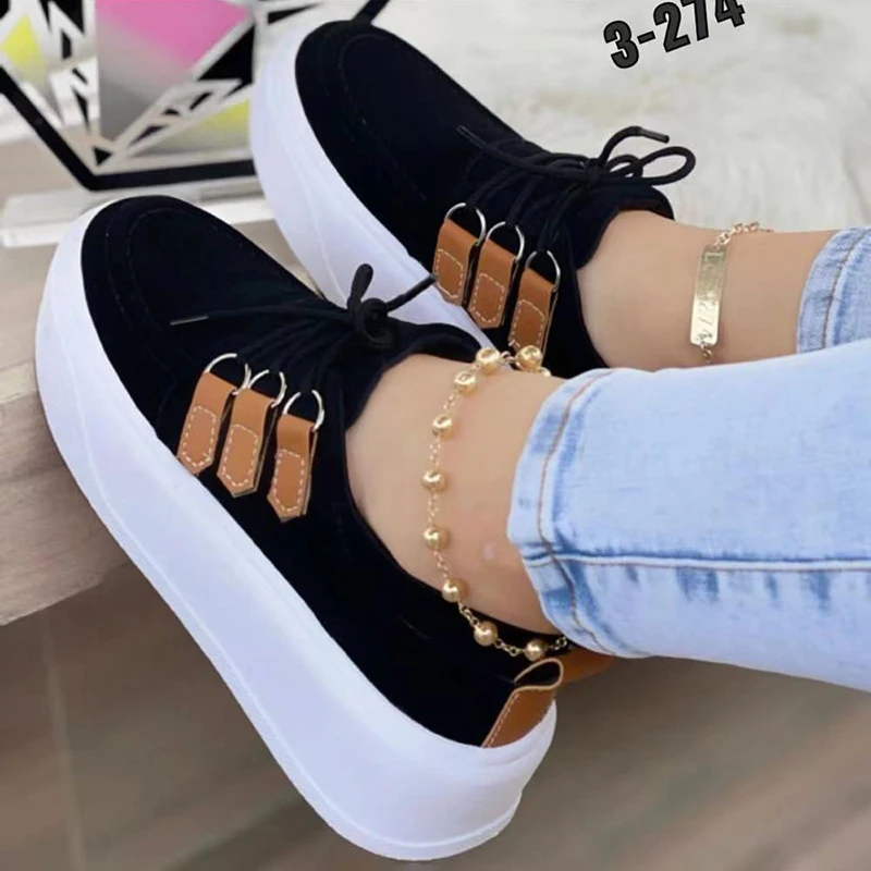 Women's Flat Shoes Solid Color Lace Up Sports Shoes Women's Vulcanized Shoes Women's Comfortable Casual Flat Shoes Sports Shoes
Women's Flat Shoes Solid Color Lace Up Sports Shoes Women's Vulcanized Shoes Women's Comfortable Casual Flat Shoes Sports Shoes