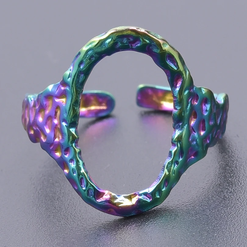 Oval Rings For Women Men Stainless Steel Jewelry Hollow Geometric Fashion Rings Titanium Adjustable Bague Acero Inoxidable Femme
Oval Rings For Women Men Stainless Steel Jewelry Hollow Geometric Fashion Rings Titanium Adjustable Bague Acero Inoxidable Femme