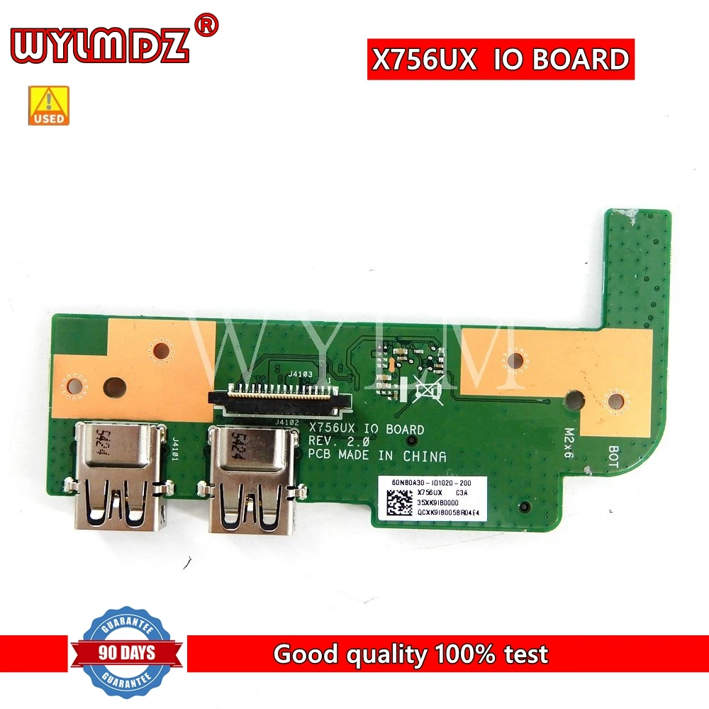 X756UX X756UJ IO BOARD REV2.0 For X756U X756UX X756UA X756UB X756UV X756UXK USB IO Board Test OK Free shipping
X756UX X756UJ IO BOARD REV2.0 For X756U X756UX X756UA X756UB X756UV X756UXK USB IO Board Test OK Free shipping