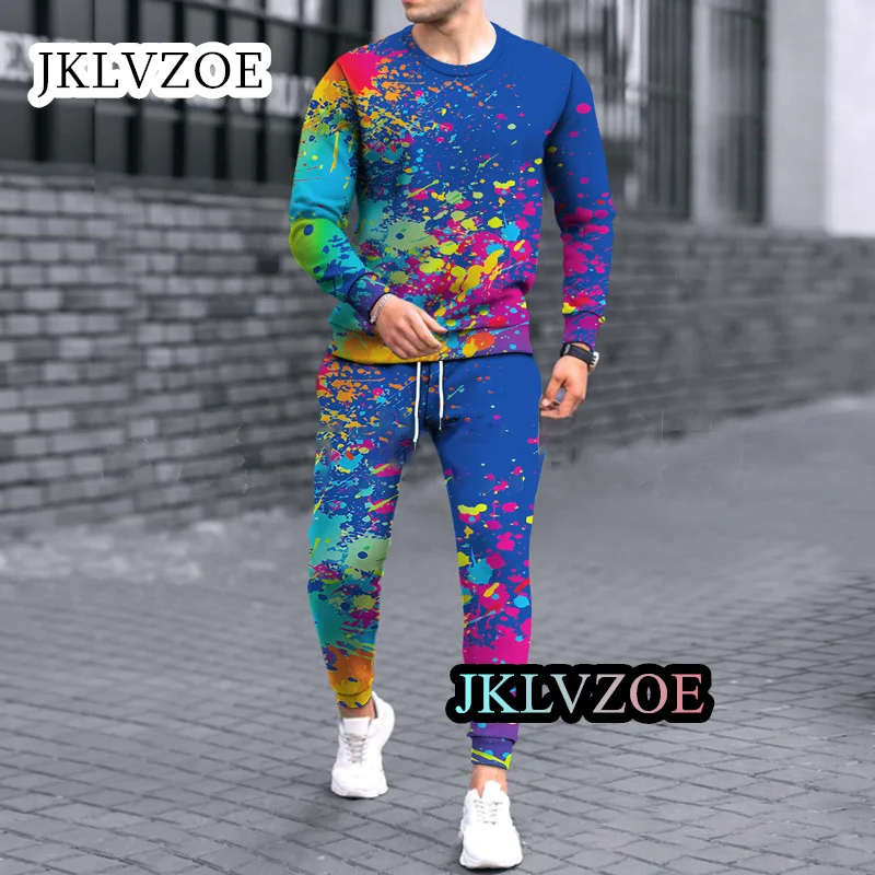 Men's Casual Set Jogging Sport Streetwear Fashion Colourful Tracksuit Vintage 2-piece Outfit Long Sleeve Shirt Trousers O-Neck
Men's Casual Set Jogging Sport Streetwear Fashion Colourful Tracksuit Vintage 2-piece Outfit Long Sleeve Shirt Trousers O-Neck