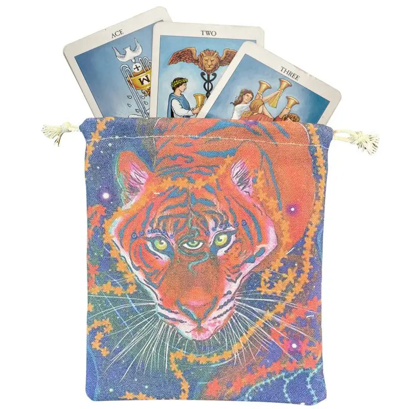 Tarot Card Storage Pouch Durable Tarot Rune Bag Drawstring Pouch Three-Eyed Tiger Tarot Card Holder Bag Jewelry Pouch For Tarot
Tarot Card Storage Pouch Durable Tarot Rune Bag Drawstring Pouch Three-Eyed Tiger Tarot Card Holder Bag Jewelry Pouch For Tarot